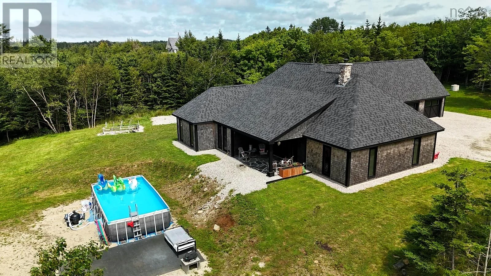 Aerial property view — 319 Edson Foote Road Polished Photos