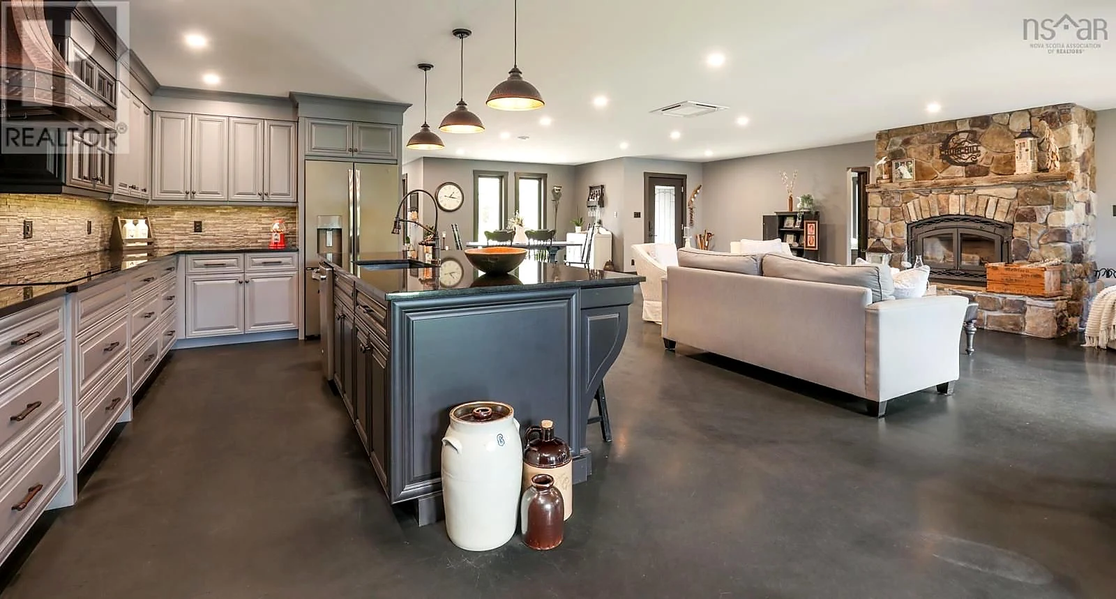Kitchen and living area — 319 Edson Foote Road Polished Photos