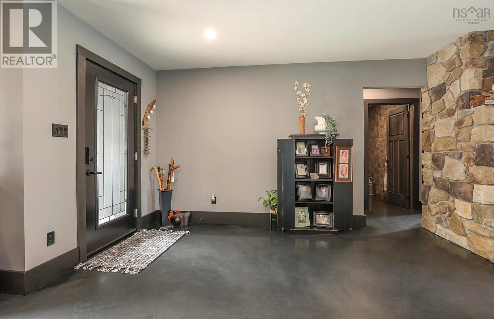 Entry and fireplace — 319 Edson Foote Road Polished Photos
