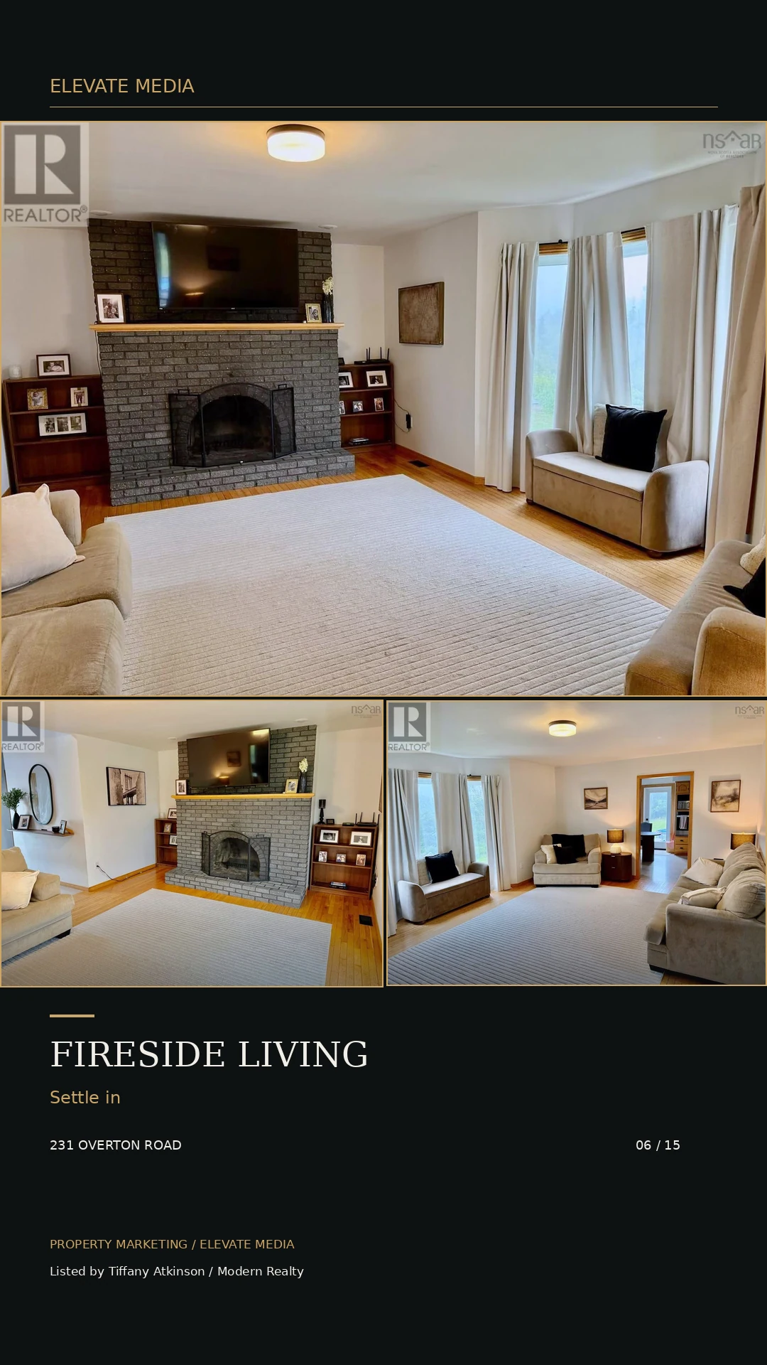 Fireside living — 231 Overton Road Stories